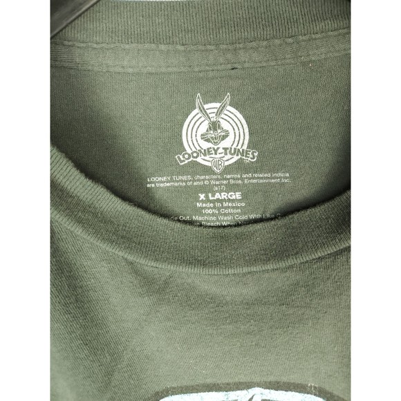 Looney Tunes Daffy Duck Logo Gray T-Shirt Size XL - Picture 4 of 4